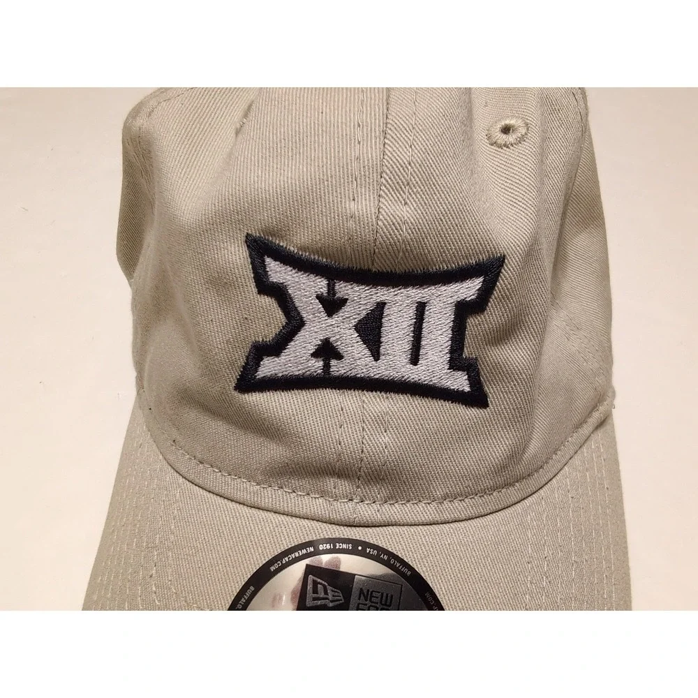 NEW ERA Big 12 Conference Cotton Dad Cap‎ Beige 9Twenty Adjustable ~ New